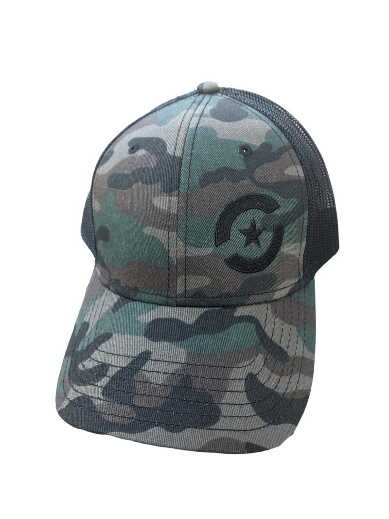 Load image into Gallery viewer, Camo Low Profiler Trucker
